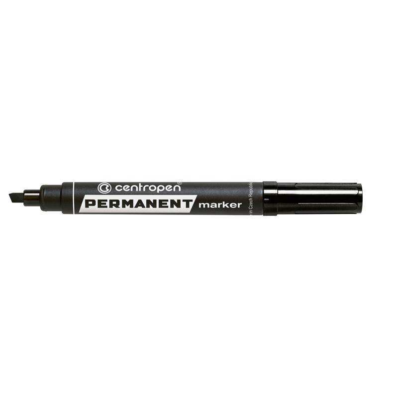 Маркер CENTROPEN Permanent 8576/01, 1-4,6 мм клиноподібний чорн.